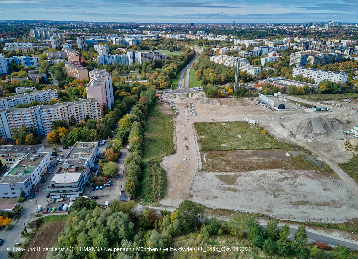 09.10.2020 - Baustelle Alexisqaurtier und Pandion Verde in Neuperlach